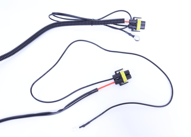 H8 H11 H16 LEDフォグランプ 12V用 強化ハーネス ロング 25A 電源