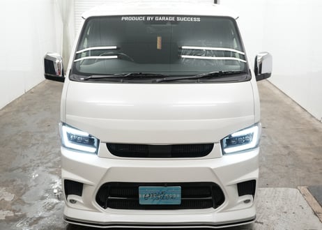 ★受注生産商品★ BRASH 200系 ハイエース レジアスエース 標準 ナローボディー用 ボンネット スポイラー ガーニッシュ ブラッシュエアロ FRP
