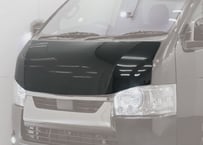 受注生産商品 TOYOTA トヨタ 200系 ハイエース 標準ボディ(ナロー)用 ボンネット バットフェイス スタイル ホワイト / ブラック 塗装済み【CH-HACFBB】