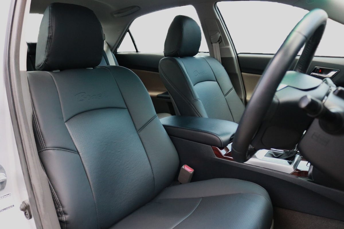 GRX130 マークX BRASHオリジナル 黒革調 シートカバー【BR-MXOSC】 | c