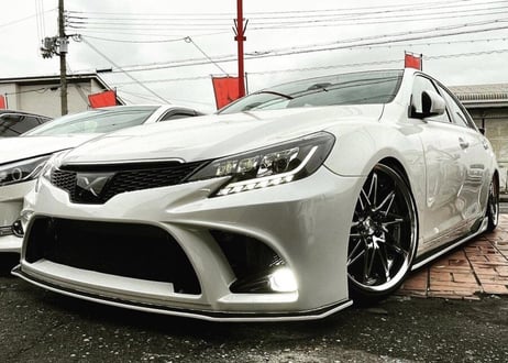 ★受注生産商品★ BRASH エアロバンパー for マークX フロント GRX130 133 135