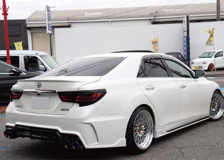 TOYOTA GRX130 マークX / 中期 後期 型 狐彗(コハク) テールランプ スモークテール ウィンカー シーケンシャル&点滅 切替機能付 車検対応 【CH-SSTL】