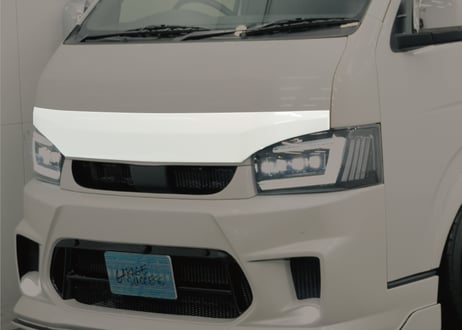 ★受注生産商品★ BRASH 200系 ハイエース レジアスエース 標準 ナローボディー用 ボンネット スポイラー ガーニッシュ ブラッシュエアロ FRP