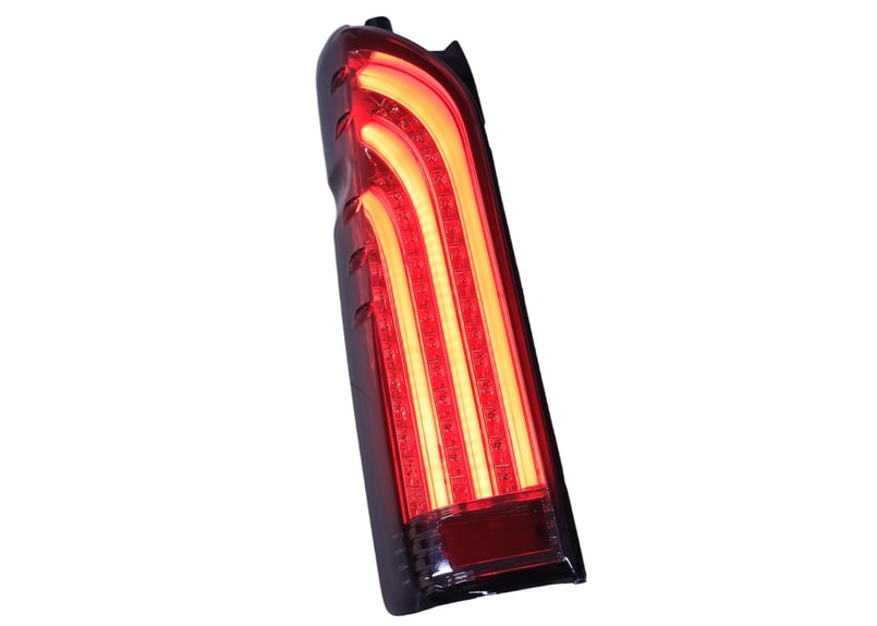 200系 ハイエース レジアスエース ファイバー LEDテールランプ