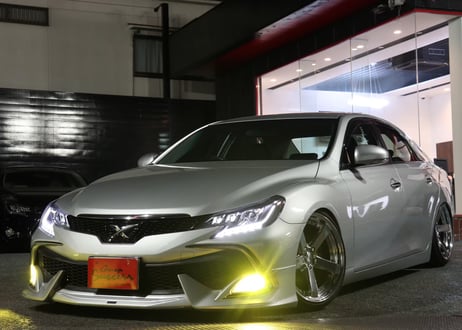【BRASH】TOYOTA GRX130 マークX / BRASH3眼カラーアイヘッドライト オープニングモーション機能付き シーケンシャルウィンカー【BR-3ECHL】