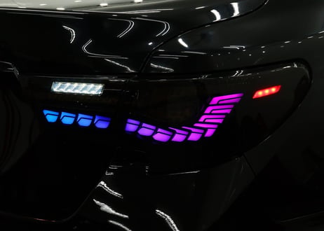 TOYOTA GRX130 マークX / 中期後期型 龍燐(リュウリン) テールランプ cosmic ver フルLEDテールランプ  シーケンシャルウィンカー レインボー【CH-BRUSTL】