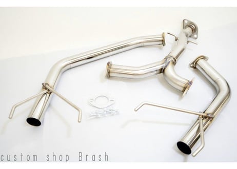 【BRASH】◆大人気◆良音◆GRX130 / 133マークX ステンレス オリジナルマフラー 直管ストレートマフラー 純正中間パイプ対応 リアピース◆MARKX◆【BR-2SM-LL】