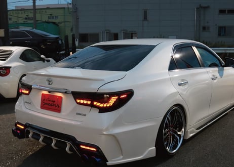 TOYOTA GRX130 マークX / 中期後期型 龍燐(リュウリン) テールランプ cosmic ver フルLEDテールランプ  シーケンシャルウィンカー レインボー【CH-BRUSTL】