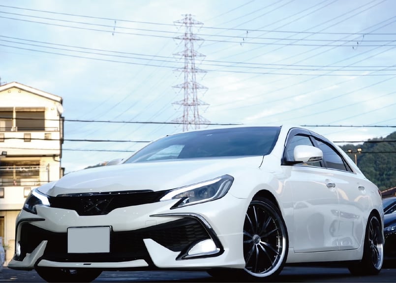 TOYOTA GRX130 マークX / 中期後期型 アイブロウヘッドライト