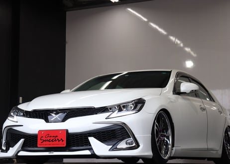 ★受注生産商品★ GRX130 マークX用 純正 RDSバンパー ＋ モデリスタハーフエアロ 色付  GRX130 GRX133 GRX135