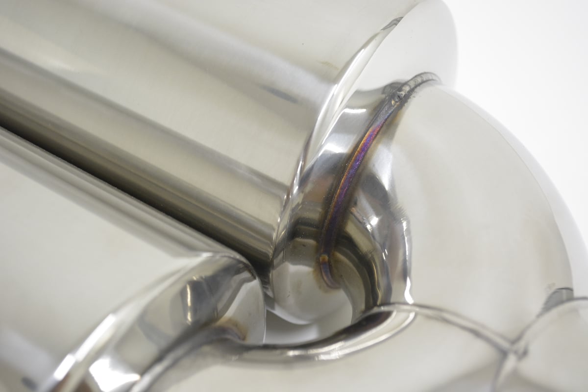 BRASH】 大口径 マフラーカッター シルバーカラー ワンオフ