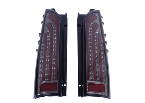 200系 ハイエース レジアスエース ファイバー LEDテールランプ オープニングモーション点灯 シーケンシャルウィンカー 左右セット