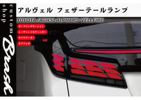 TOYOTA AGH30 アルファード ヴェルファイア フェザーテールランプ リアガーニッシュ オープニングモーション付 シーケンシャルウィンカー サイドマーカー リアフォグ【CH-3ALF4S#】