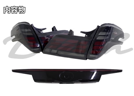 TOYOTA AGH30 アルファード ヴェルファイア フェザーテールランプ リアガーニッシュ オープニングモーション付 シーケンシャルウィンカー サイドマーカー リアフォグ【CH-3ALF4S#】