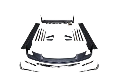 TOYOTA トヨタ アルファード 30系 後期 Sグレード フルエアロキット (F/S/R) ハーフエアロ 色付き 純正単色 ABS製