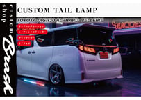 TOYOTA AGH30 アルファード ヴェルファイア フェザーテールランプ リアガーニッシュ オープニングモーション付 シーケンシャルウィンカー サイドマーカー リアフォグ【CH-3ALF4S#】