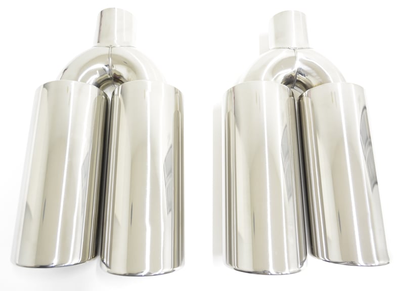 ワンオフ マフラーカッター 4本 出し ハネアゲ ステンレス