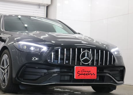 W206 ベンツ Cクラス  パナメリカーナグリル  AMG GTRタイプ 【ブラック/メッキ】【CH-BN6PGS】