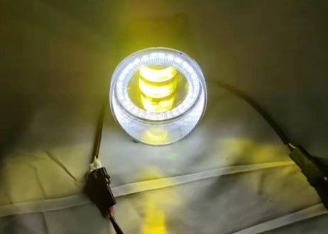 TOYOTA規格 LEDフォグランプ 2色切替機能(白/黄) オープニングモーション イカリング【CH-OPIWEF】