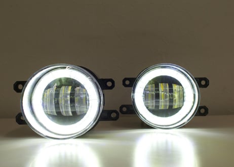 TOYOTA規格 LEDフォグランプ 2色切替機能(白/黄) イカリング付 (モーション点灯無し)