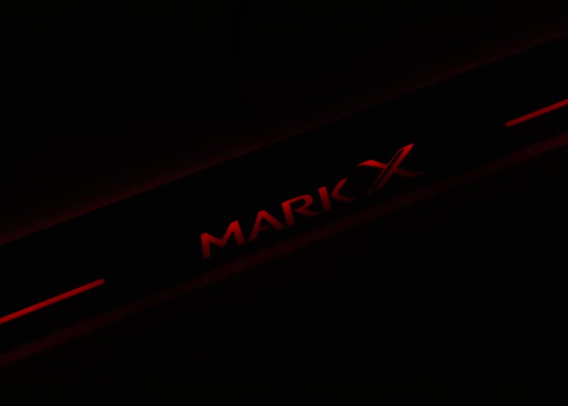 GRX130系 マークX 用 MARK X 光るスカッフプレート | custom shop