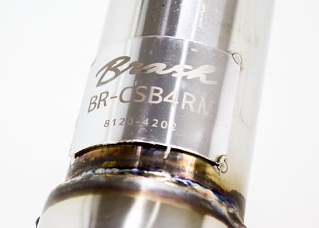 【BRASH】トヨタ カローラスポーツ BRASH 4本出しマフラー シルバーカラー 直管 ストレート 斜め出し 大口径【BR-SCB4RM(S)】