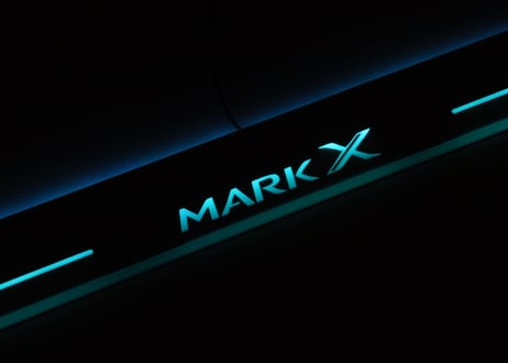 GRX130系 マークX 用 MARK X 光るスカッフプレート