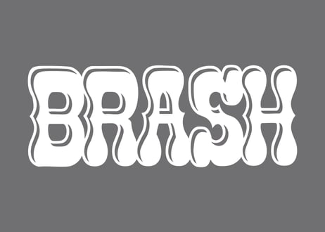 BRASHロゴカッティングステッカー(B)