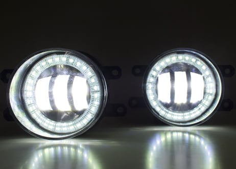 TOYOTA規格 LEDフォグランプ 2色切替機能(白/黄) イカリング付 (モーション点灯無し)