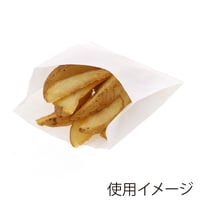 【業務用 まとめ買い】HEIKO NF耐油ポテト袋 白無地・未晒無地　4000枚
