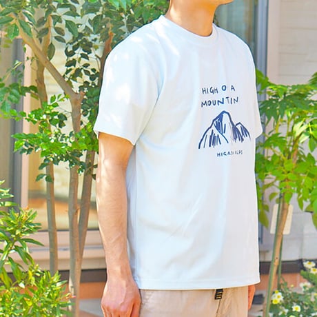 HIGH ON A MOUNTAIN dry Tシャツ 　アイスグレー