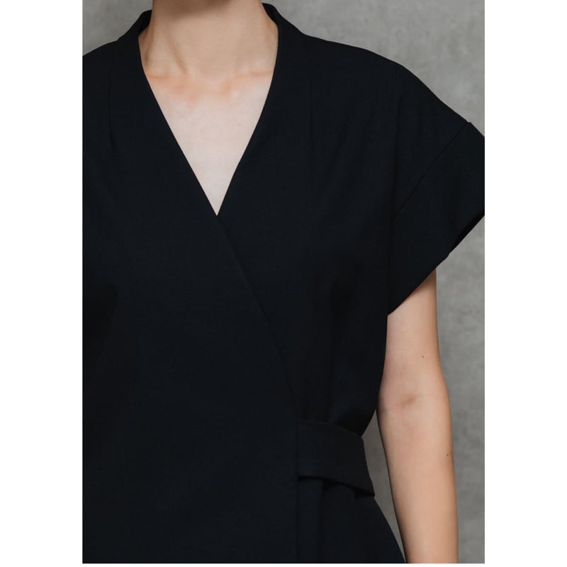 heau サロンウェア 制服 ブラック Lサイズ heau サロンウェア 制服