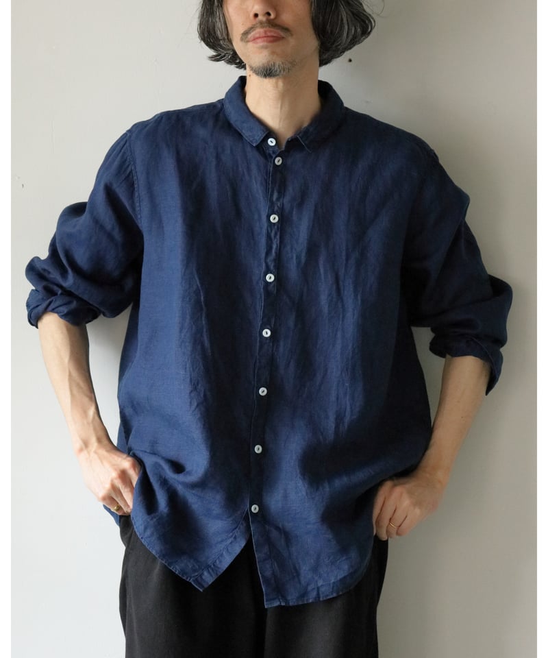 MITTAN / 大麻シャツ 大 <藍(濃)> | AUTHOR