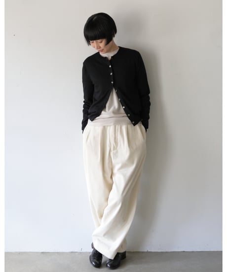 R&D.M.Co- / M.W.C CREW NECK CARDIGAN <black>