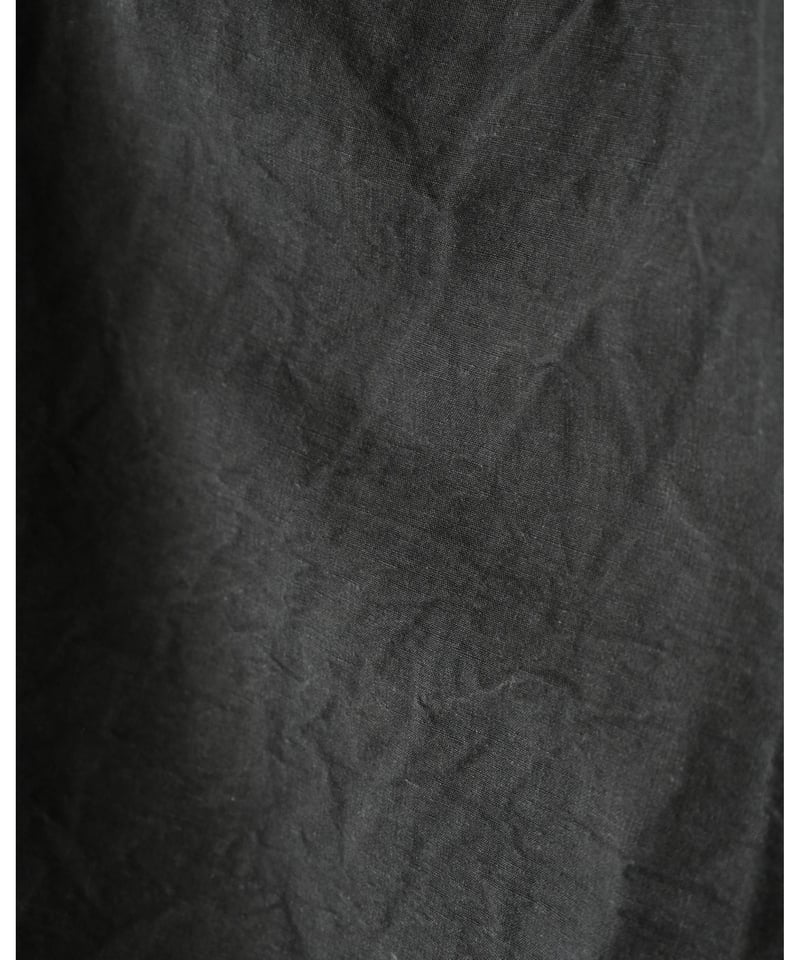 MITTAN / 麻綿高密度ロングパンツ <墨黒> | AUTHOR