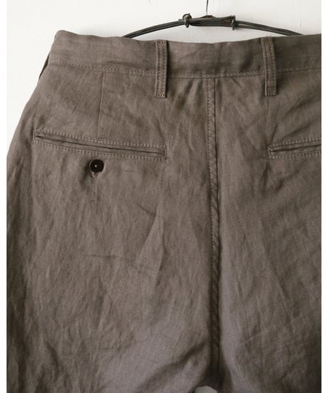 kläuse / The Shorts 2 <khaki : belarus linen herringbone>