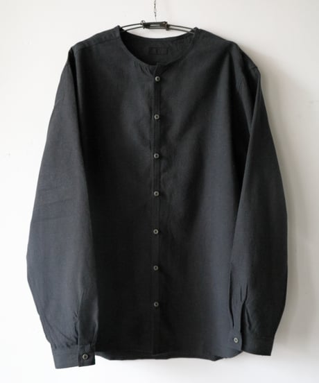 MITTAN / OC絹シャンブレーシャツ <黒>