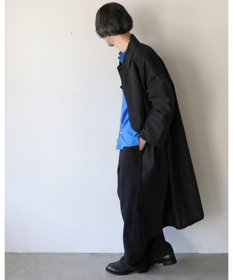 R&D.M.Co- / TAFFETA SOUTIEN COLLAR COAT <black>