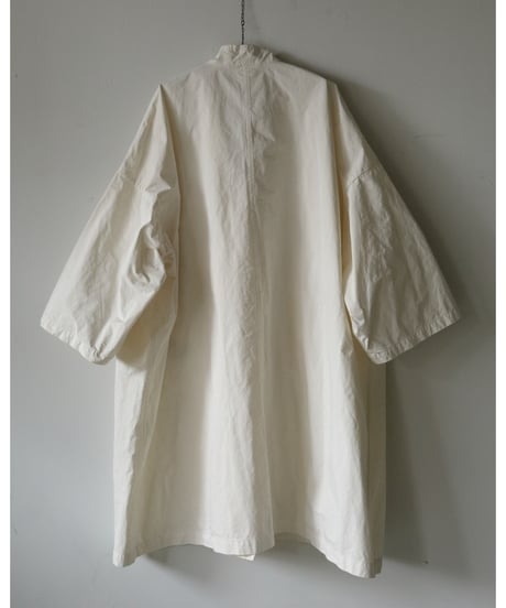 R&D.M.Co- / GARMENT DYE OVERSIZED COAT <ivory>