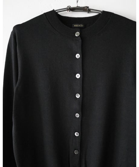 R&D.M.Co- / M.W.C CREW NECK CARDIGAN <black>