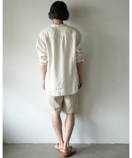 ※再入荷 MITTAN / 亜麻苧麻ビッグショートパンツ <生成>