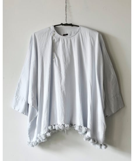 quitan / YORBA TOP - cotton khadi with pompom <tint>