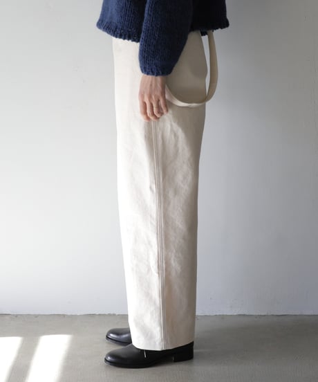 R&D.M.Co- / CANVAS SUSPENDERS PANTS <natural>