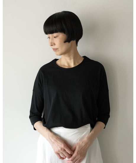 koton / ドロップショルダーTシャツ <black>