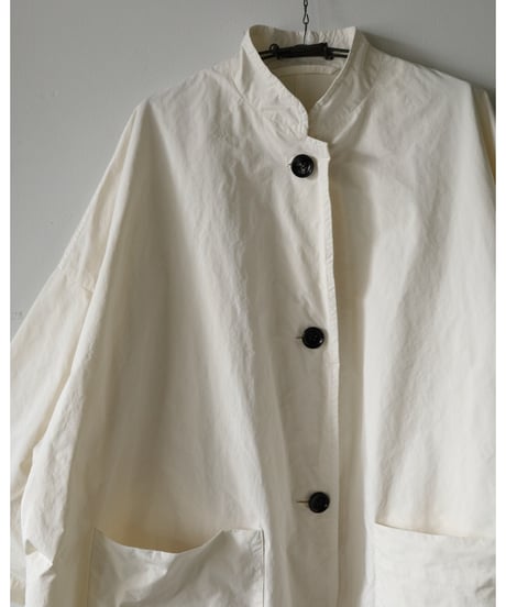 R&D.M.Co- / GARMENT DYE OVERSIZED COAT <ivory>