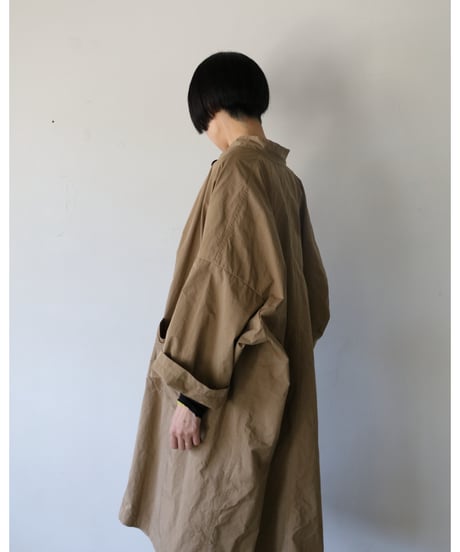 R&D.M.Co- / GARMENT DYE OVERSIZED COAT <beige>