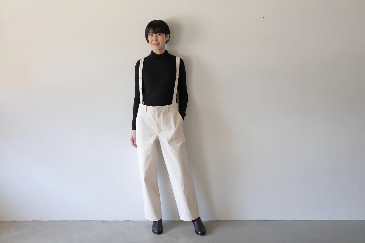 オールドマンズテーラー キャンバスサスペンダーパンツ R&D.M.Co- / CANVAS SUSPENDERS PANTS <natural> |