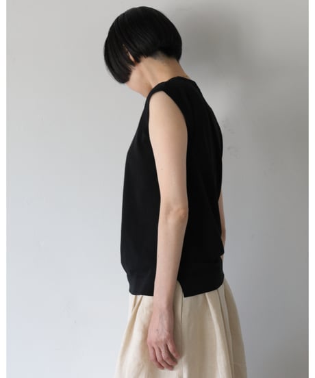 TORICI / アイスノースリーブセーター <black>