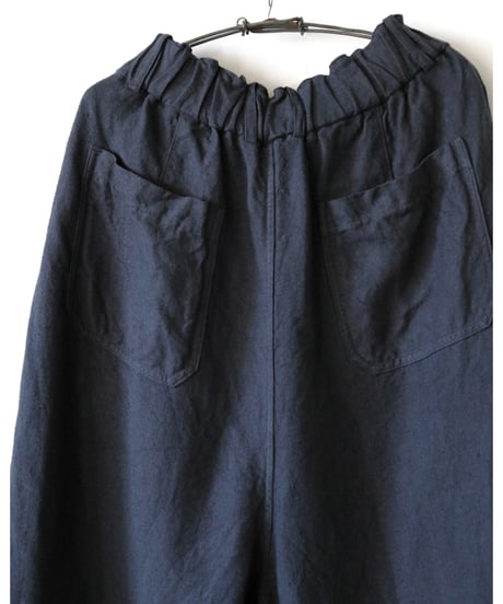 ※再入荷 MITTAN / 起毛大麻ワイドパンツ <墨黒>