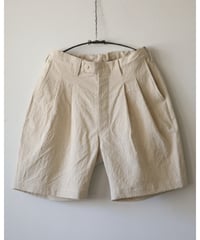 kläuse / The Shorts 2 <beige : cotton linen canvas>